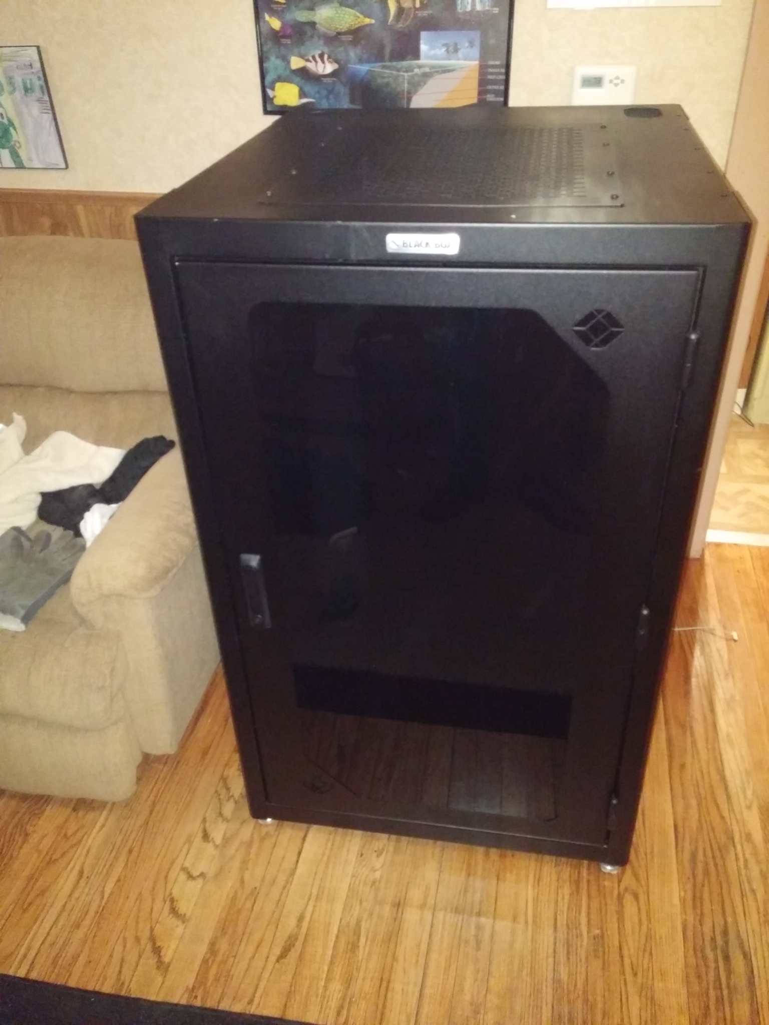 Server cabinet for large format 3D printer build