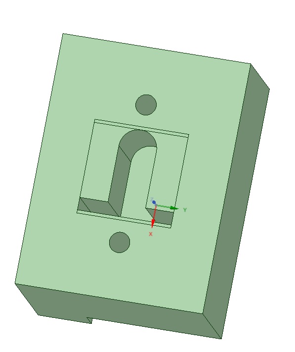 Y-axis bracket 3D printed part