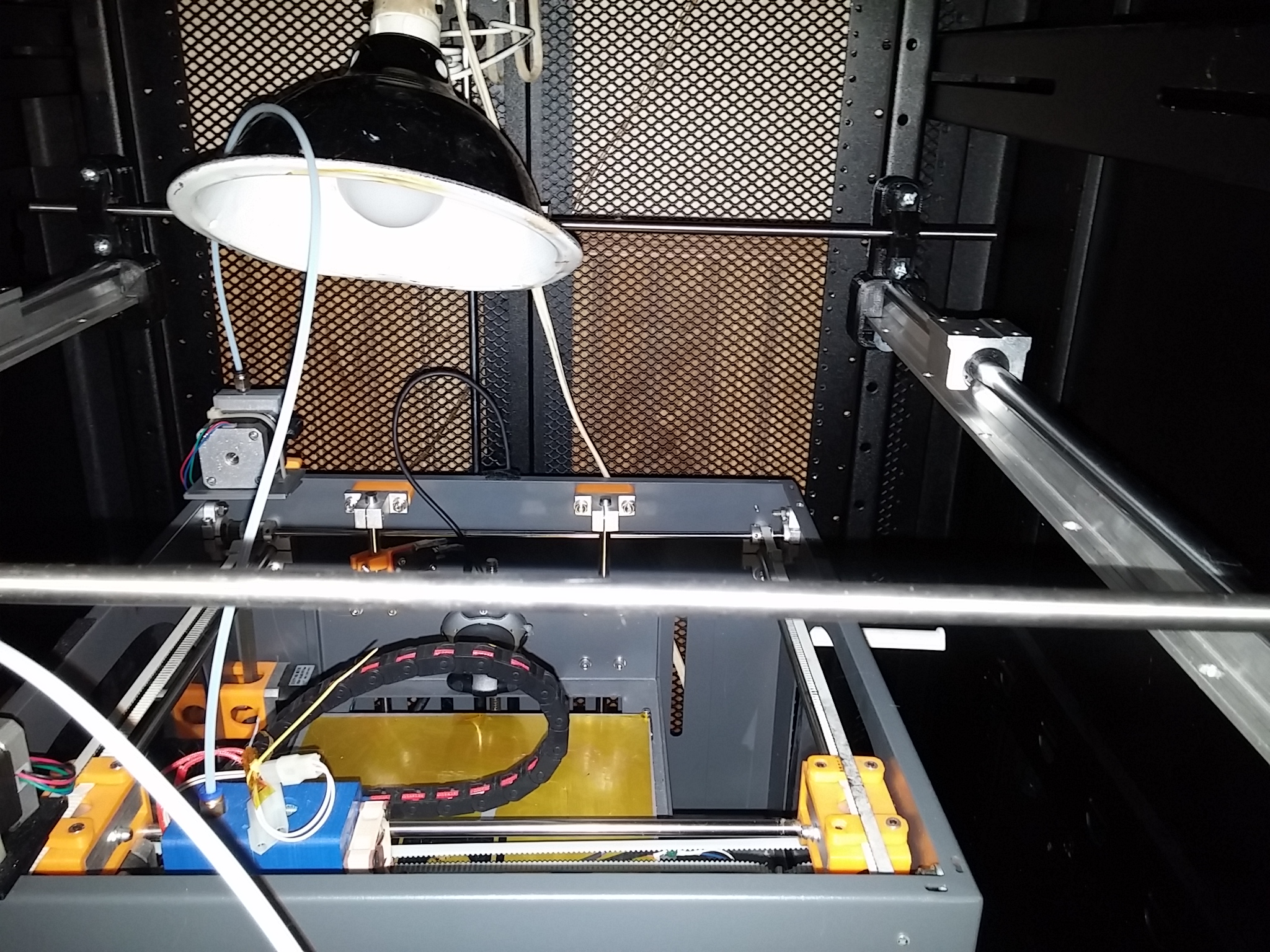 Y-axis linear slide rails with bearing mounts