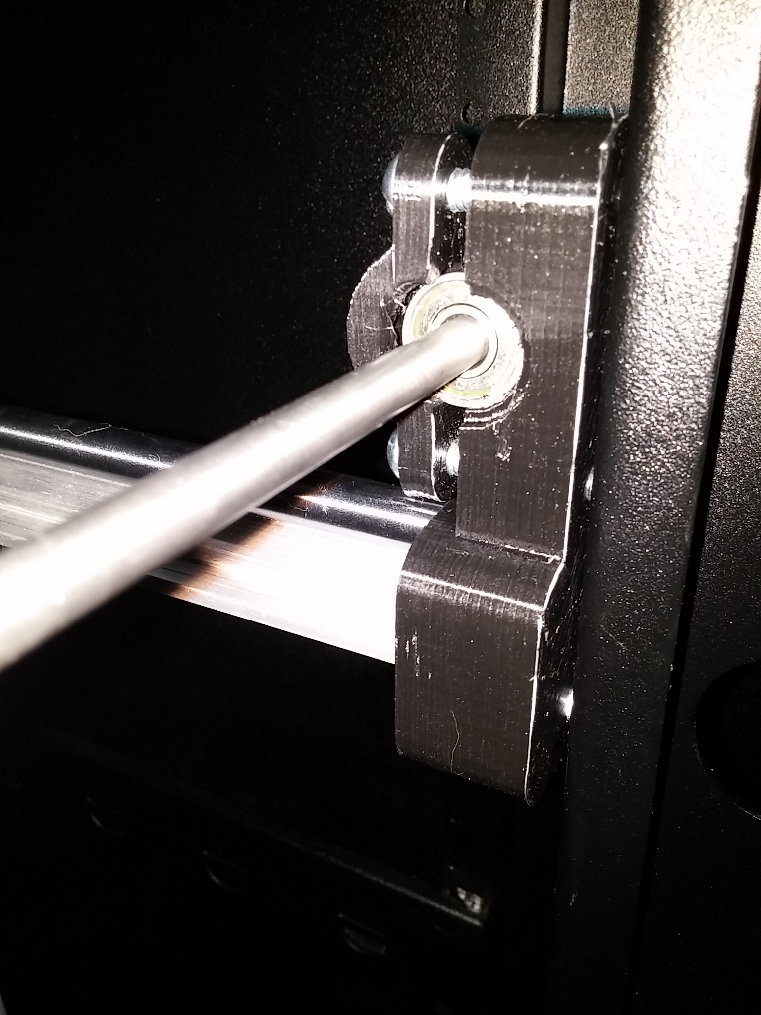 Zippy the cat trying to get inside 3D printer cabinet